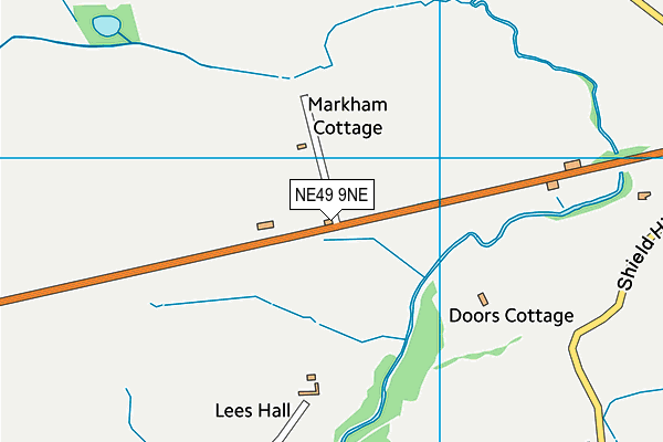 NE49 9NE map - OS VectorMap District (Ordnance Survey) NE49 9NE map - OS VectorMap District (Ordnance Survey)