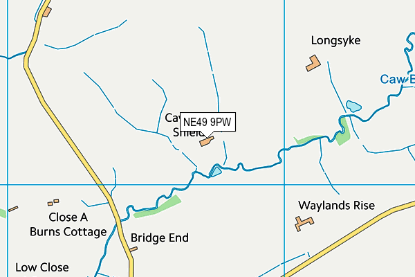 NE49 9PW map - OS VectorMap District (Ordnance Survey) NE49 9PW map - OS VectorMap District (Ordnance Survey)