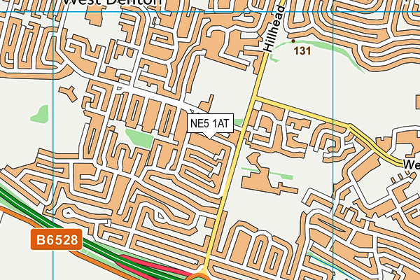 NE5 1AT map - OS VectorMap District (Ordnance Survey) NE5 1AT map - OS VectorMap District (Ordnance Survey)