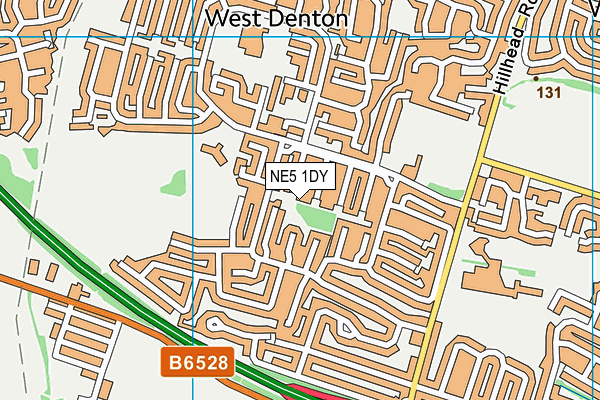 NE5 1DY map - OS VectorMap District (Ordnance Survey) NE5 1DY map - OS VectorMap District (Ordnance Survey)