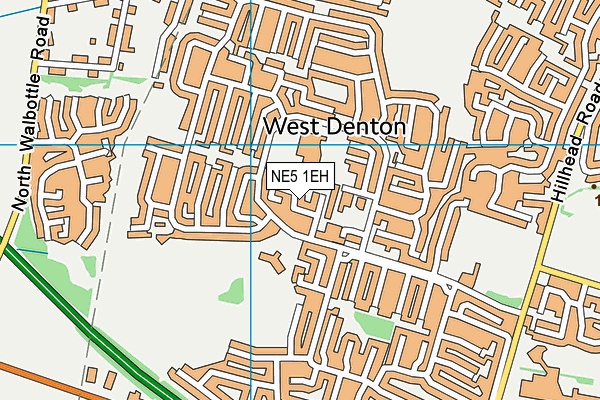 NE5 1EH map - OS VectorMap District (Ordnance Survey) NE5 1EH map - OS VectorMap District (Ordnance Survey)