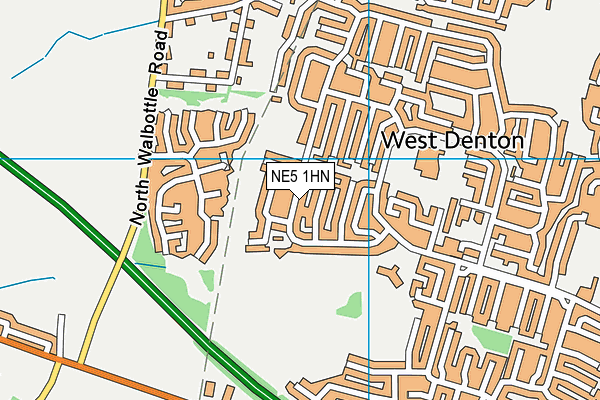 NE5 1HN map - OS VectorMap District (Ordnance Survey) NE5 1HN map - OS VectorMap District (Ordnance Survey)