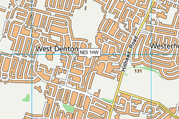 NE5 1HW map - OS VectorMap District (Ordnance Survey) NE5 1HW map - OS VectorMap District (Ordnance Survey)