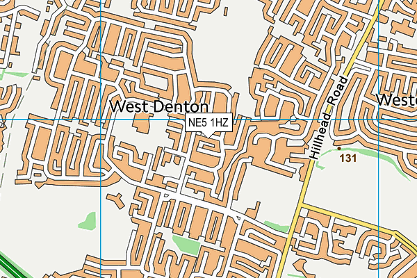 NE5 1HZ map - OS VectorMap District (Ordnance Survey) NE5 1HZ map - OS VectorMap District (Ordnance Survey)