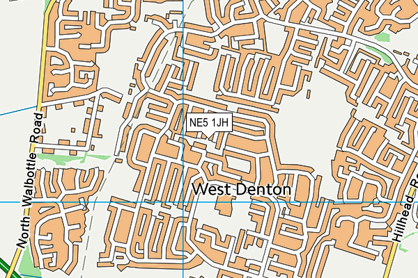 NE5 1JH map - OS VectorMap District (Ordnance Survey) NE5 1JH map - OS VectorMap District (Ordnance Survey)