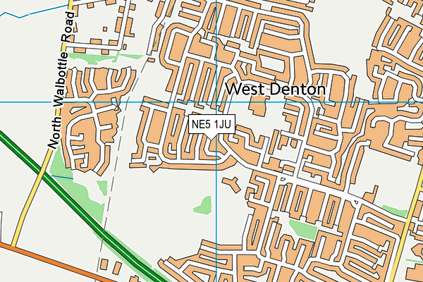 NE5 1JU map - OS VectorMap District (Ordnance Survey) NE5 1JU map - OS VectorMap District (Ordnance Survey)