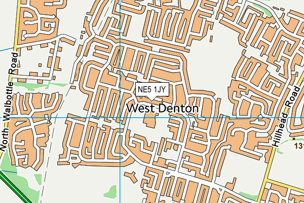 NE5 1JY map - OS VectorMap District (Ordnance Survey) NE5 1JY map - OS VectorMap District (Ordnance Survey)