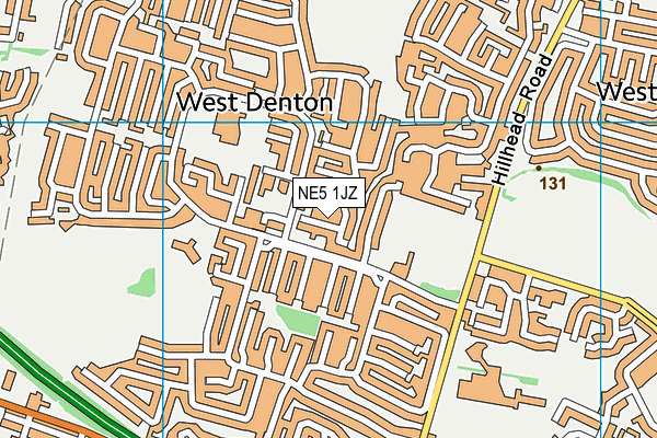 NE5 1JZ map - OS VectorMap District (Ordnance Survey) NE5 1JZ map - OS VectorMap District (Ordnance Survey)
