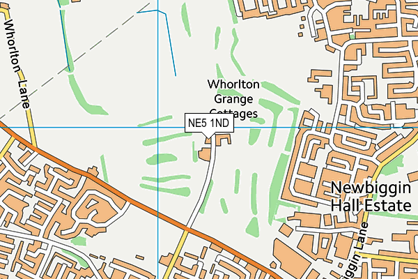NE5 1ND map - OS VectorMap District (Ordnance Survey) NE5 1ND map - OS VectorMap District (Ordnance Survey)