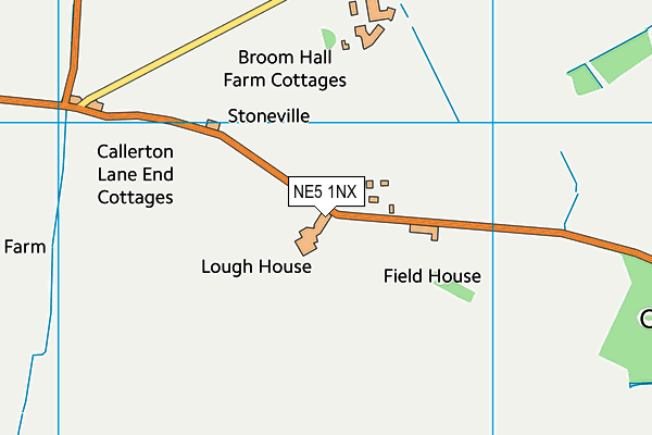 NE5 1NX map - OS VectorMap District (Ordnance Survey)