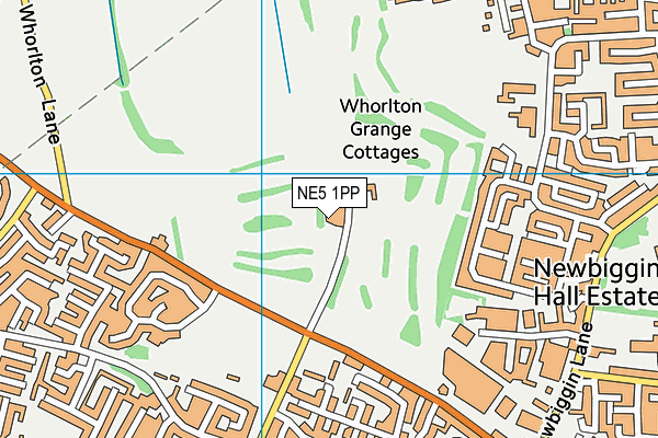 NE5 1PP map - OS VectorMap District (Ordnance Survey) NE5 1PP map - OS VectorMap District (Ordnance Survey)