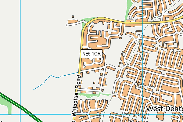 NE5 1QR map - OS VectorMap District (Ordnance Survey) NE5 1QR map - OS VectorMap District (Ordnance Survey)