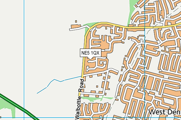 NE5 1QX map - OS VectorMap District (Ordnance Survey) NE5 1QX map - OS VectorMap District (Ordnance Survey)