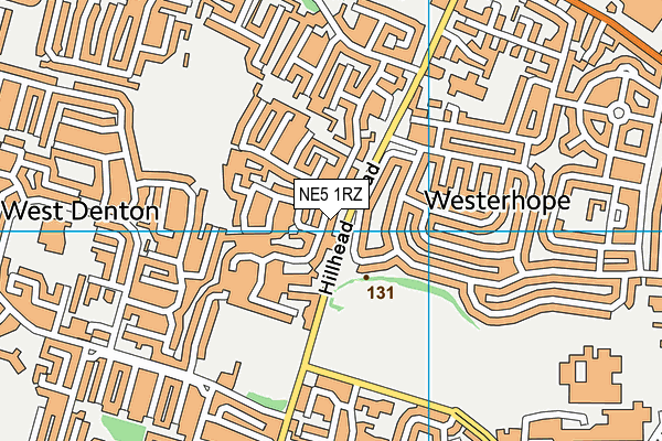 NE5 1RZ map - OS VectorMap District (Ordnance Survey) NE5 1RZ map - OS VectorMap District (Ordnance Survey)