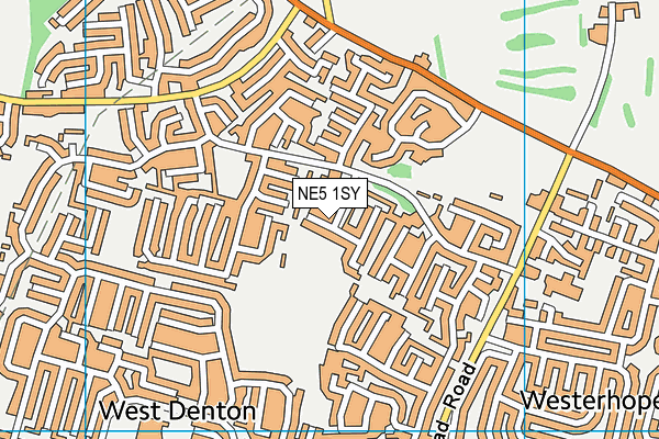 NE5 1SY map - OS VectorMap District (Ordnance Survey) NE5 1SY map - OS VectorMap District (Ordnance Survey)