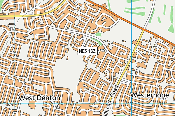 NE5 1SZ map - OS VectorMap District (Ordnance Survey) NE5 1SZ map - OS VectorMap District (Ordnance Survey)