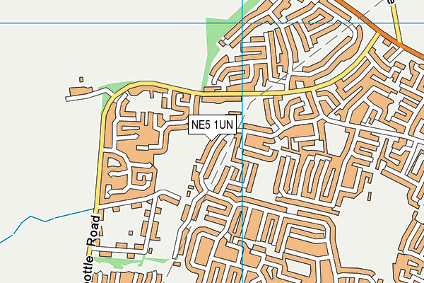 NE5 1UN map - OS VectorMap District (Ordnance Survey) NE5 1UN map - OS VectorMap District (Ordnance Survey)