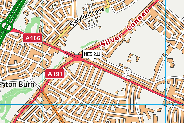 NE5 2JJ map - OS VectorMap District (Ordnance Survey) NE5 2JJ map - OS VectorMap District (Ordnance Survey)