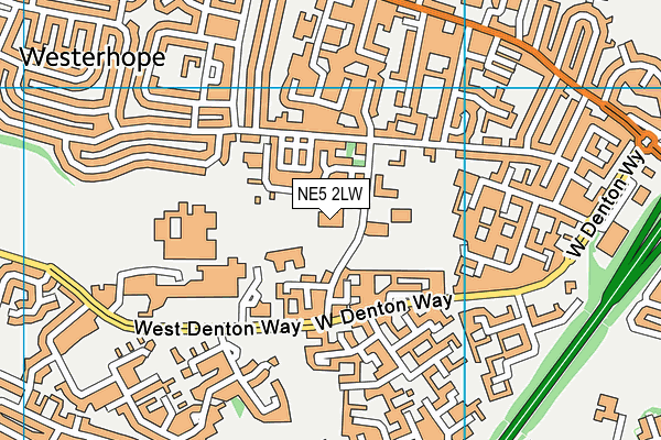 NE5 2LW map - OS VectorMap District (Ordnance Survey) NE5 2LW map - OS VectorMap District (Ordnance Survey)