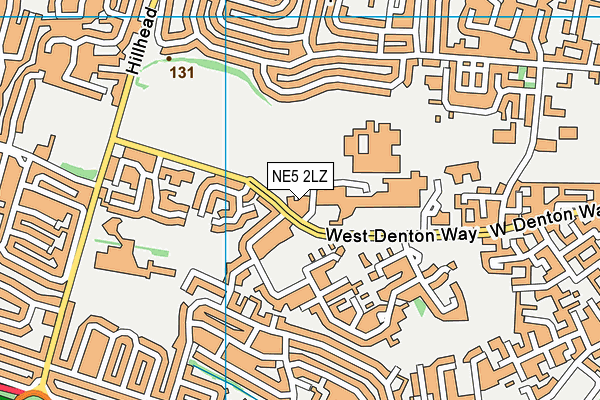 NE5 2LZ map - OS VectorMap District (Ordnance Survey) NE5 2LZ map - OS VectorMap District (Ordnance Survey)