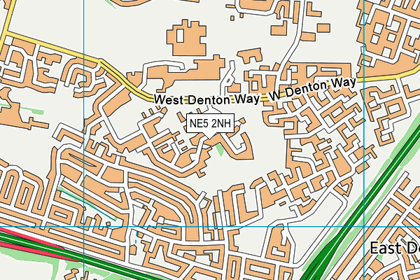 NE5 2NH map - OS VectorMap District (Ordnance Survey) NE5 2NH map - OS VectorMap District (Ordnance Survey)