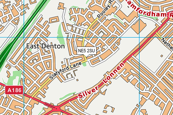 NE5 2SU map - OS VectorMap District (Ordnance Survey) NE5 2SU map - OS VectorMap District (Ordnance Survey)