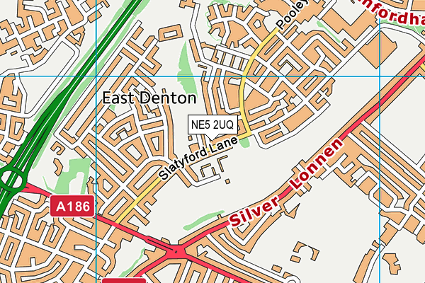 NE5 2UQ map - OS VectorMap District (Ordnance Survey) NE5 2UQ map - OS VectorMap District (Ordnance Survey)