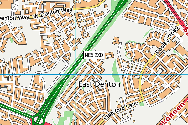 NE5 2XD map - OS VectorMap District (Ordnance Survey) NE5 2XD map - OS VectorMap District (Ordnance Survey)