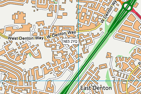 NE5 2YQ map - OS VectorMap District (Ordnance Survey) NE5 2YQ map - OS VectorMap District (Ordnance Survey)