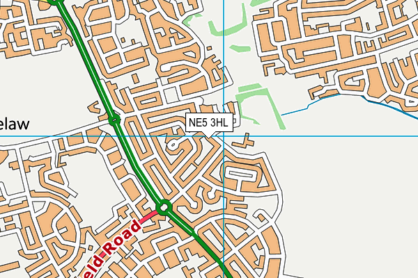 NE5 3HL map - OS VectorMap District (Ordnance Survey) NE5 3HL map - OS VectorMap District (Ordnance Survey)