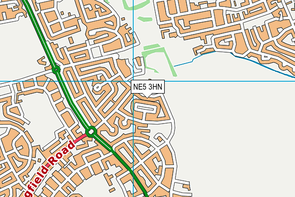 NE5 3HN map - OS VectorMap District (Ordnance Survey) NE5 3HN map - OS VectorMap District (Ordnance Survey)