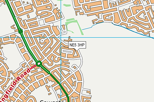 NE5 3HP map - OS VectorMap District (Ordnance Survey) NE5 3HP map - OS VectorMap District (Ordnance Survey)