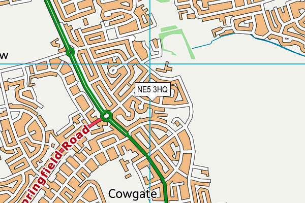 NE5 3HQ map - OS VectorMap District (Ordnance Survey) NE5 3HQ map - OS VectorMap District (Ordnance Survey)