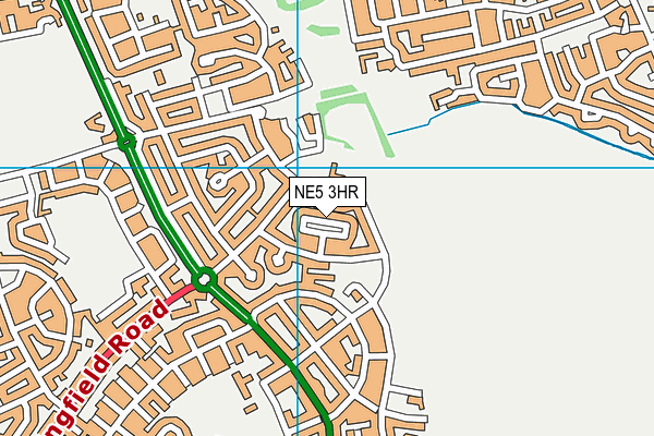 NE5 3HR map - OS VectorMap District (Ordnance Survey) NE5 3HR map - OS VectorMap District (Ordnance Survey)