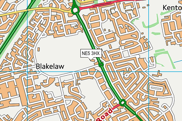 NE5 3HX map - OS VectorMap District (Ordnance Survey) NE5 3HX map - OS VectorMap District (Ordnance Survey)