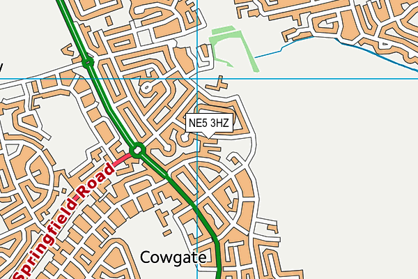 NE5 3HZ map - OS VectorMap District (Ordnance Survey) NE5 3HZ map - OS VectorMap District (Ordnance Survey)