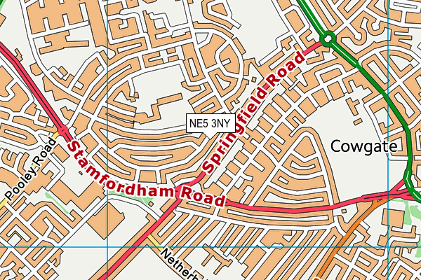NE5 3NY map - OS VectorMap District (Ordnance Survey) NE5 3NY map - OS VectorMap District (Ordnance Survey)