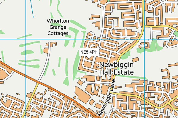 NE5 4PH map - OS VectorMap District (Ordnance Survey) NE5 4PH map - OS VectorMap District (Ordnance Survey)