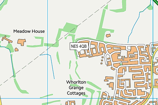 NE5 4QB map - OS VectorMap District (Ordnance Survey) NE5 4QB map - OS VectorMap District (Ordnance Survey)
