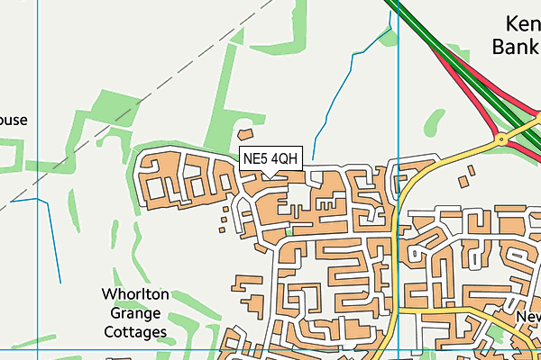 NE5 4QH map - OS VectorMap District (Ordnance Survey) NE5 4QH map - OS VectorMap District (Ordnance Survey)