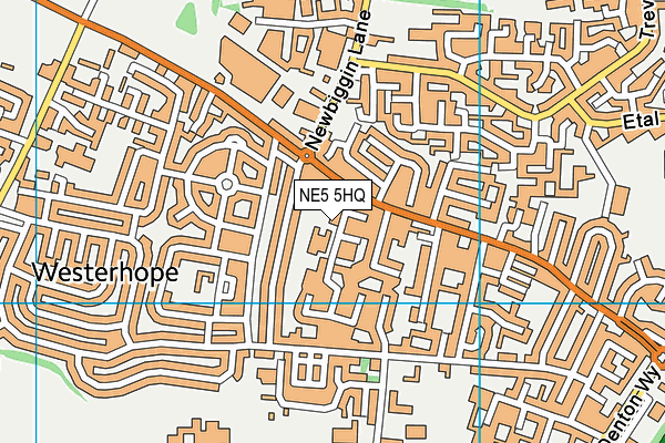 NE5 5HQ map - OS VectorMap District (Ordnance Survey) NE5 5HQ map - OS VectorMap District (Ordnance Survey)