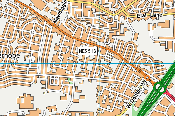 NE5 5HS map - OS VectorMap District (Ordnance Survey) NE5 5HS map - OS VectorMap District (Ordnance Survey)