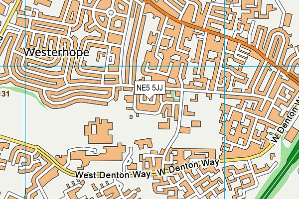 NE5 5JJ map - OS VectorMap District (Ordnance Survey) NE5 5JJ map - OS VectorMap District (Ordnance Survey)