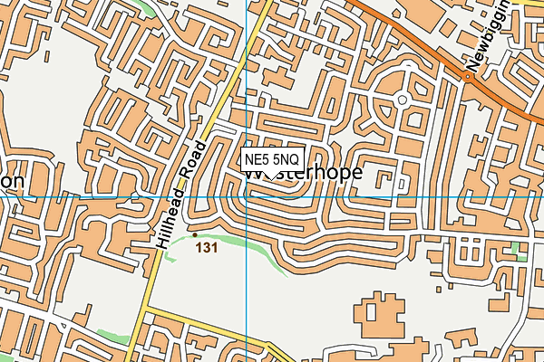 NE5 5NQ map - OS VectorMap District (Ordnance Survey) NE5 5NQ map - OS VectorMap District (Ordnance Survey)