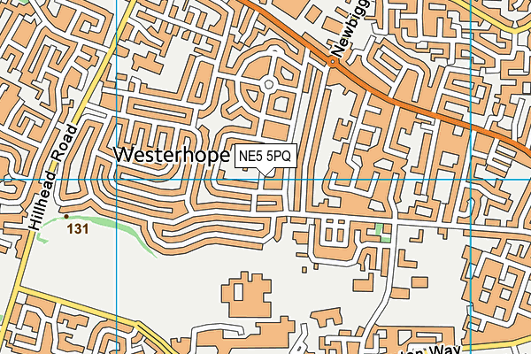 NE5 5PQ map - OS VectorMap District (Ordnance Survey) NE5 5PQ map - OS VectorMap District (Ordnance Survey)