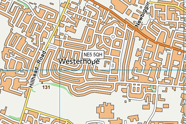 NE5 5QH map - OS VectorMap District (Ordnance Survey) NE5 5QH map - OS VectorMap District (Ordnance Survey)