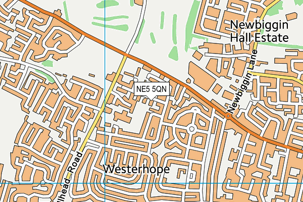 NE5 5QN map - OS VectorMap District (Ordnance Survey) NE5 5QN map - OS VectorMap District (Ordnance Survey)