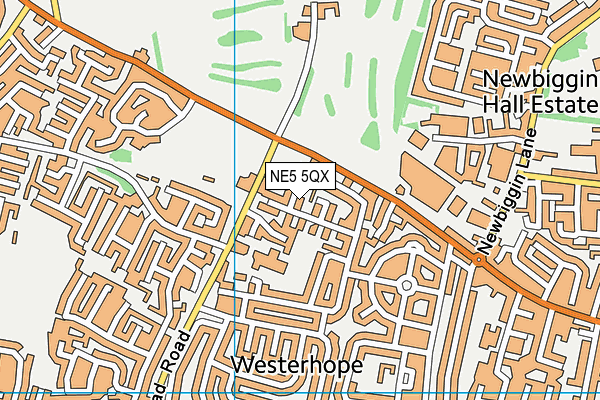 NE5 5QX map - OS VectorMap District (Ordnance Survey) NE5 5QX map - OS VectorMap District (Ordnance Survey)