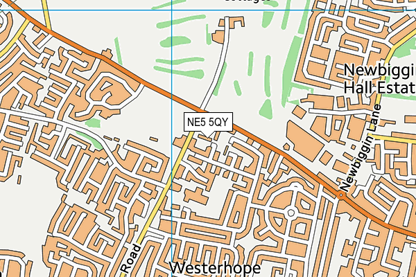 NE5 5QY map - OS VectorMap District (Ordnance Survey) NE5 5QY map - OS VectorMap District (Ordnance Survey)