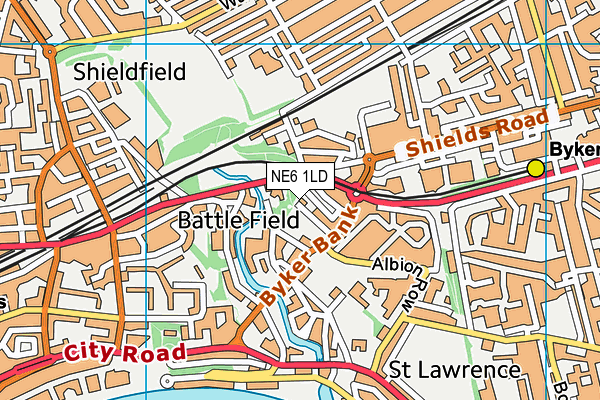 NE6 1LD map - OS VectorMap District (Ordnance Survey) NE6 1LD map - OS VectorMap District (Ordnance Survey)